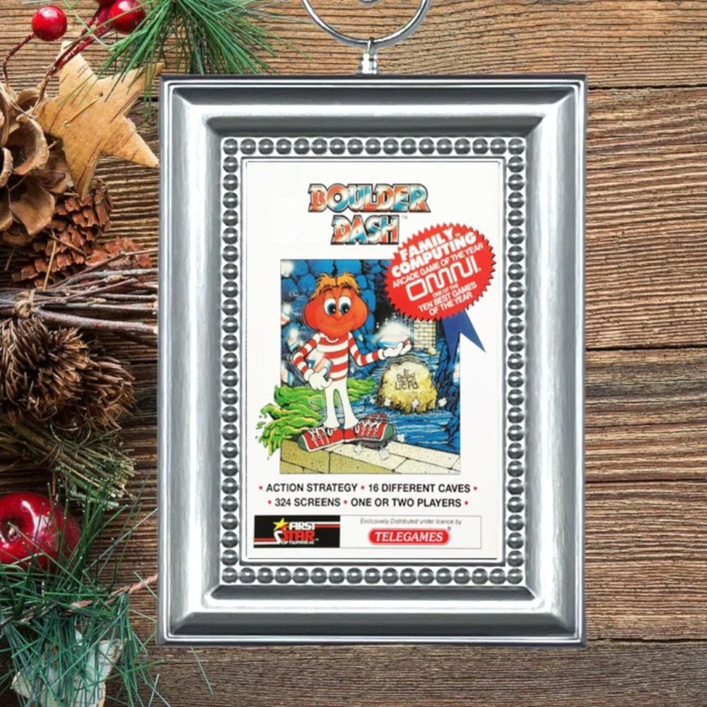 ColecoVision Boulder Dash Video Game Memorabilia Christmas Tree Ornament